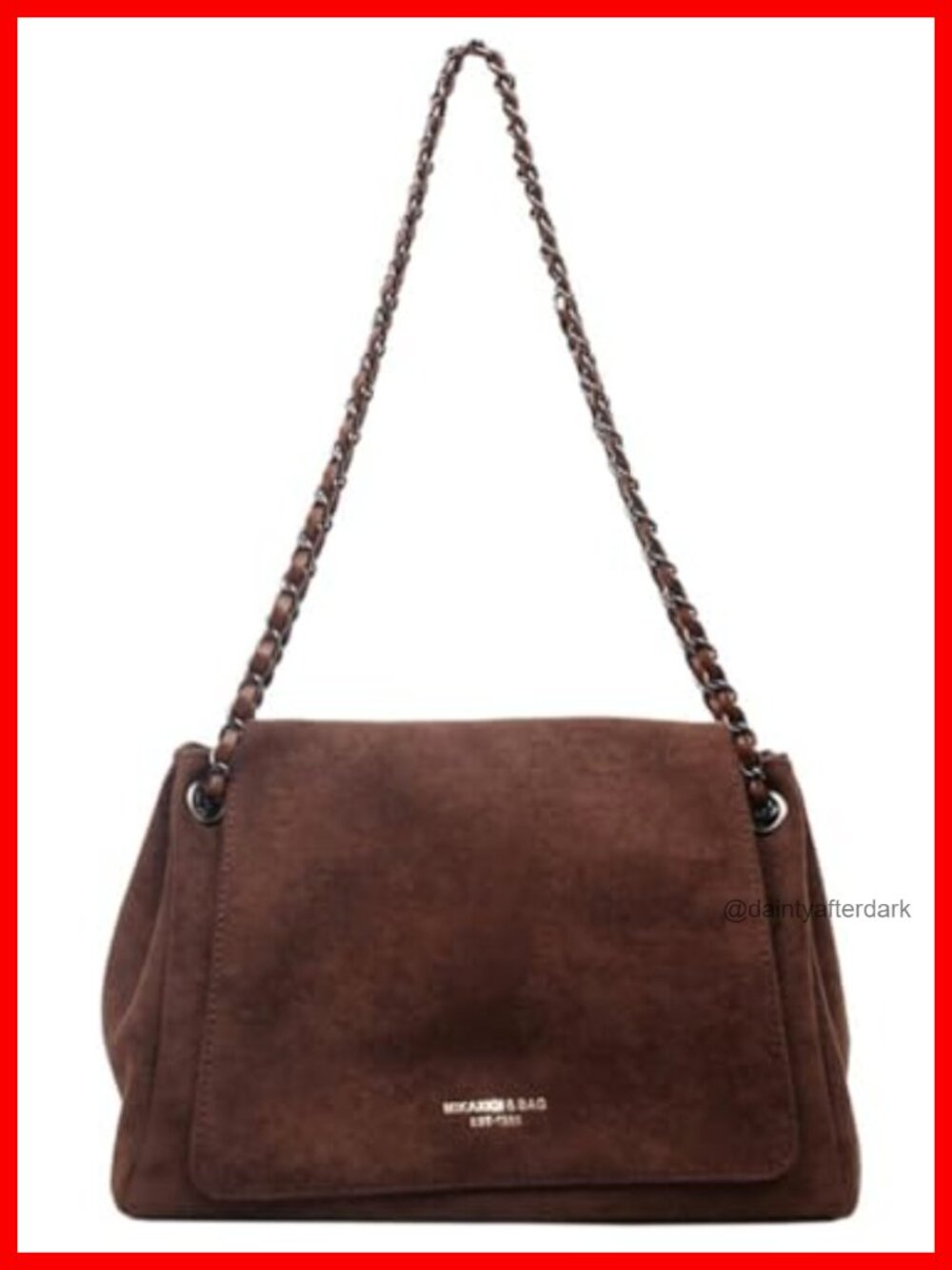Faux Suede Hobo Shoulder Bag Slouchy Top Handle Handbag Fall Winter